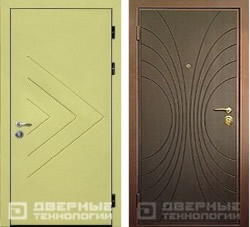 Металлическая дверь с отделкой МДФ ДШ-20