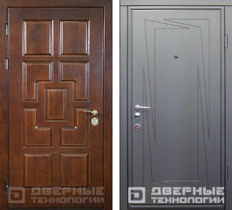 Входная металлическая дверь с филенчатым МДФ ДФ-12