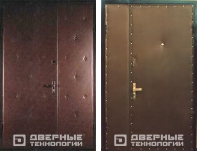 Металлическая тамбурная дверь с винилискожей ТДВ-6