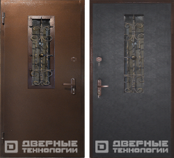 Металлическая входная дверь ДК-18 с элементами ковки